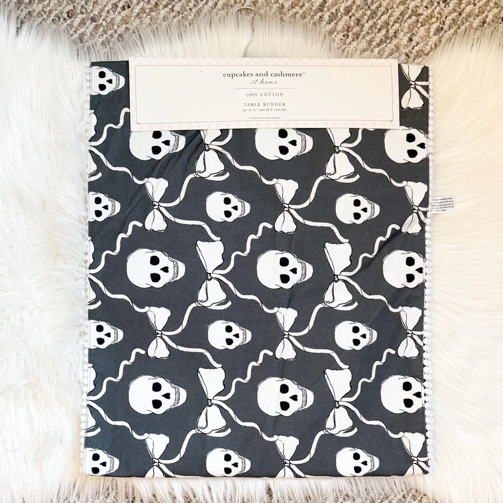 Skull & Bow Table Runner